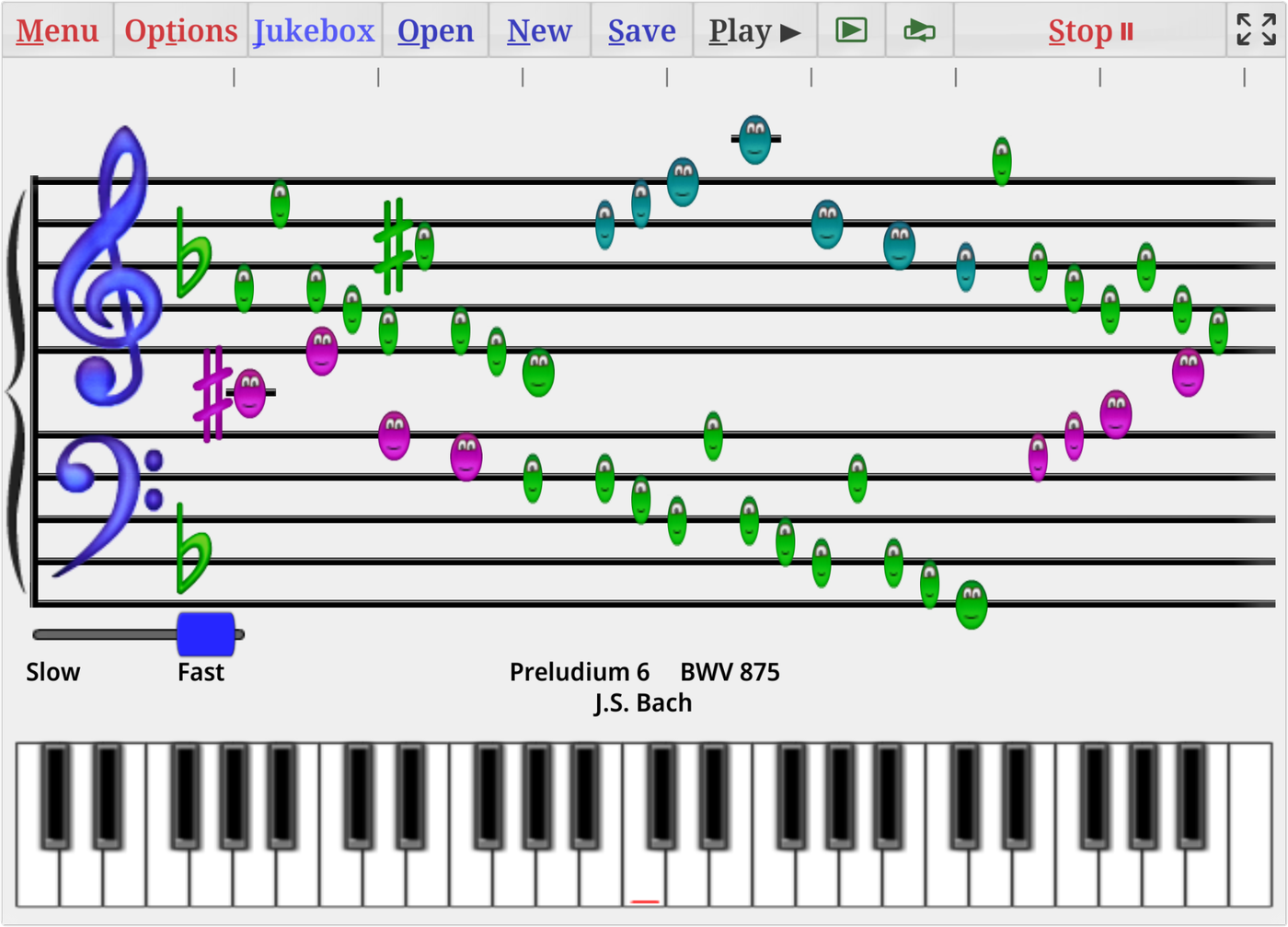 The Music Ace Doodle Pad with a Bach prelude